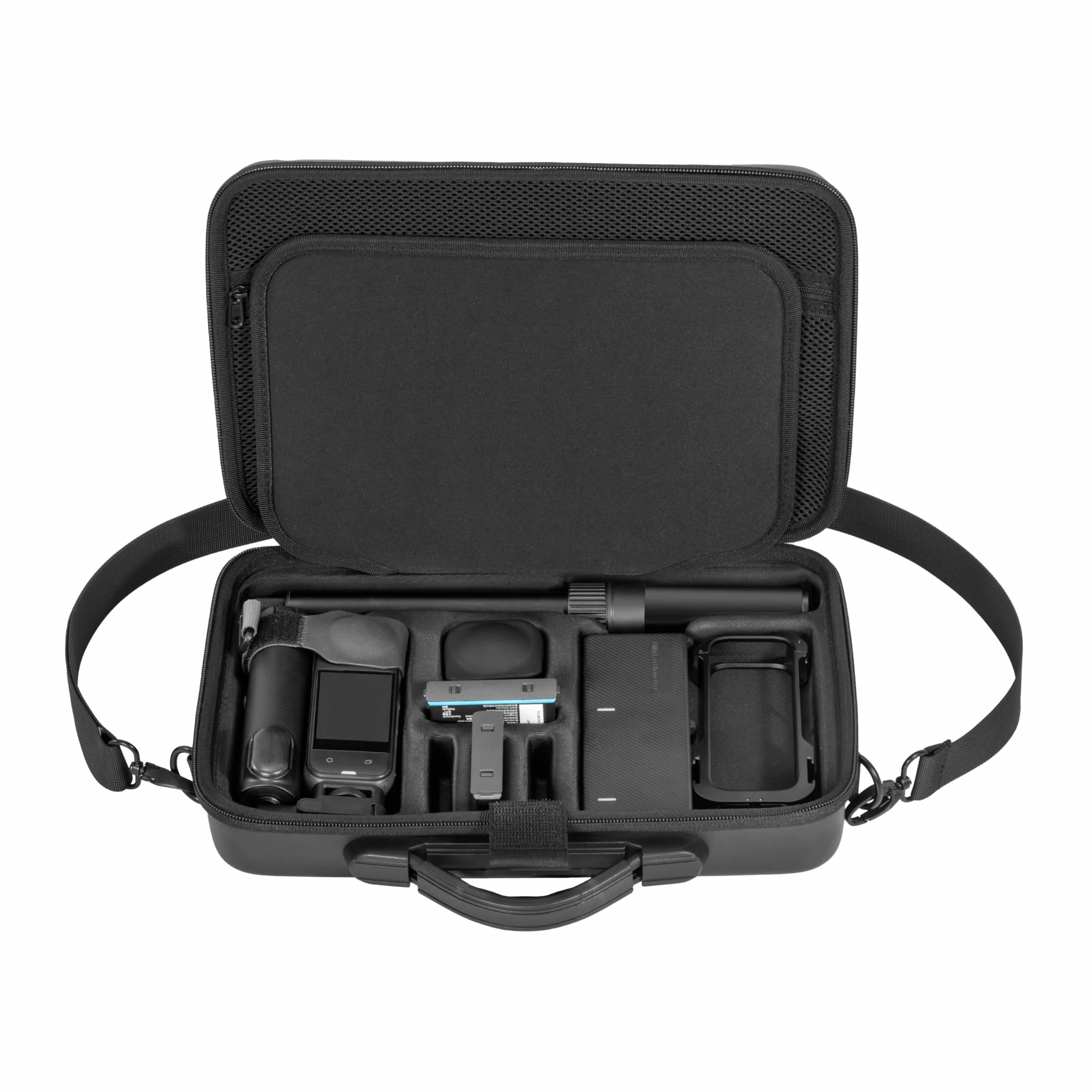 Tragetasche für Insta360 X5, große Kapazität, wasserdichte Reisetasche, Schutzhülle für Insta 360 X5 Zubehör, für Metallkäfig, Lade-Hub, Bullet Time 2.0, faltbarer Selfie-Stick
