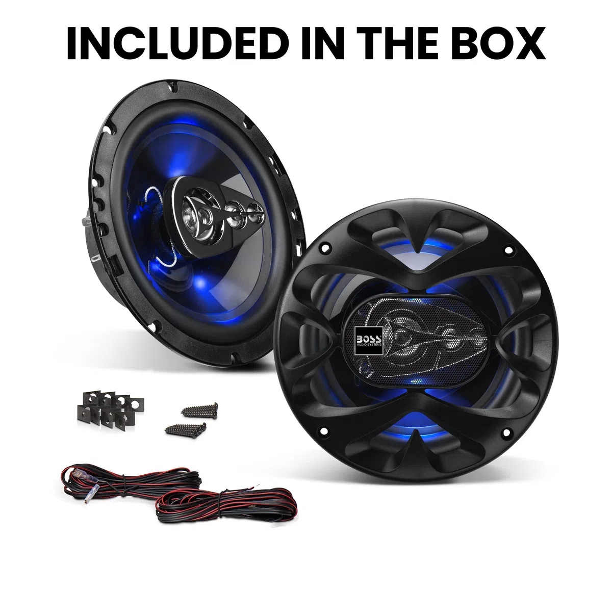 BOSS Audio Systems BE654 300 Watt (pro Paar), 6,5 Zoll, Full Range, 4-Wege-Lautsprecher (Paar)